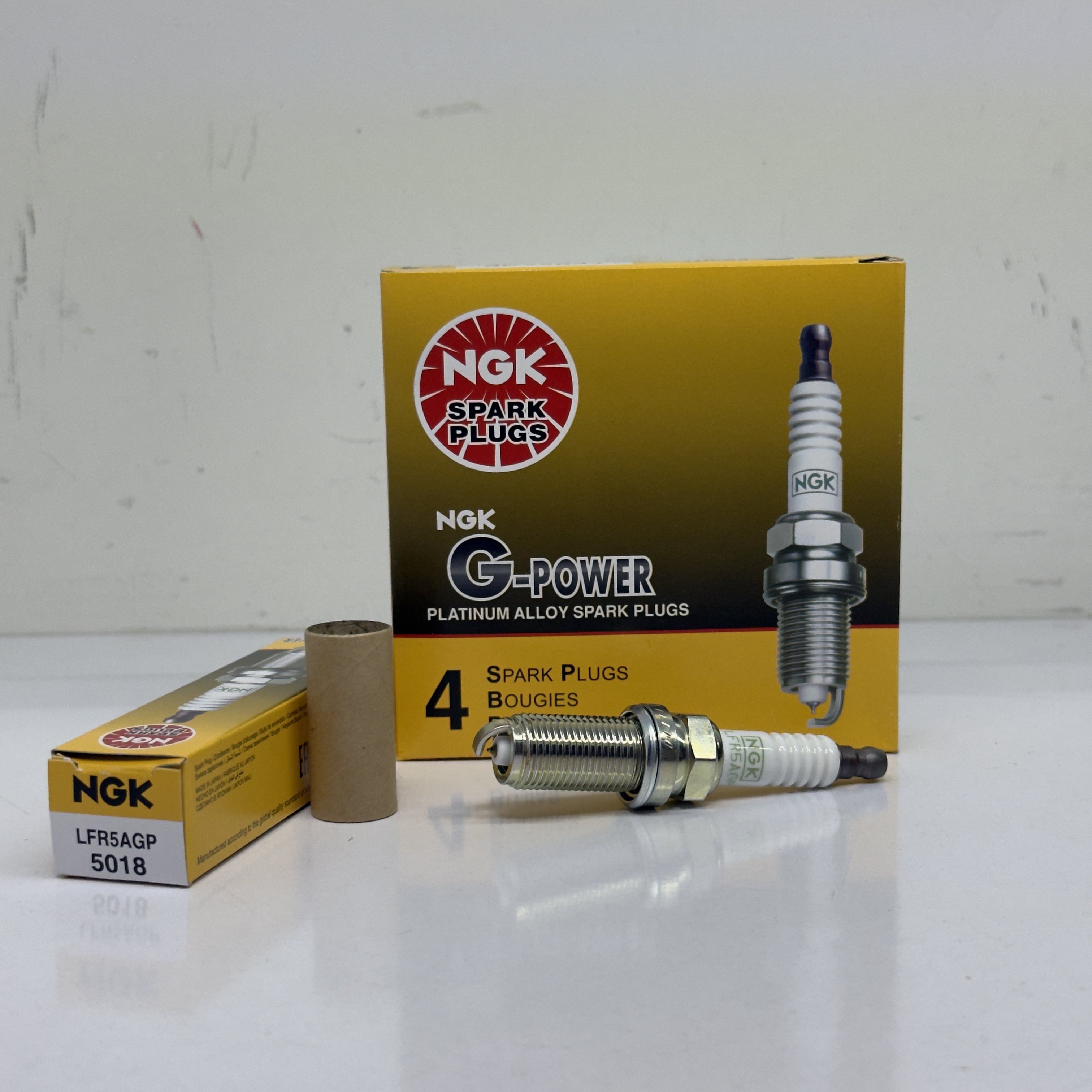 شمع NGK کد 5 پایه بلند 5018 مدلg power سوزنی اورجینال