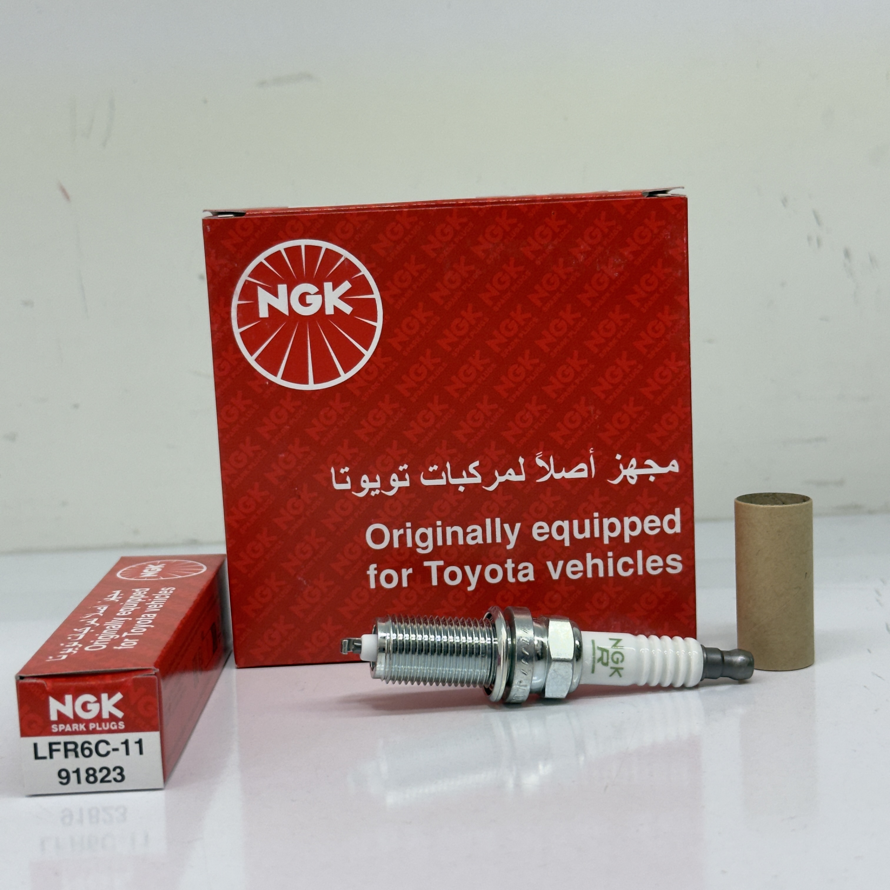 شمع NGK کد 6 پایه بلند 91823 اورجینال